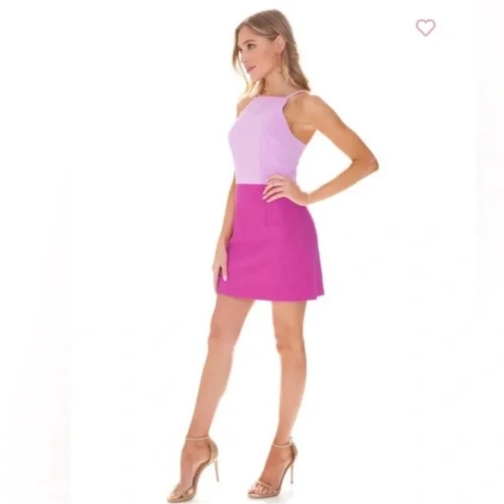 French Connection Pink and Purple Mini Skirt